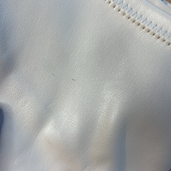 Schutz Over the Knee Leather Boots Guily Eggshell Square Toe NWOB Size 6.5 - Picture 10 of 11